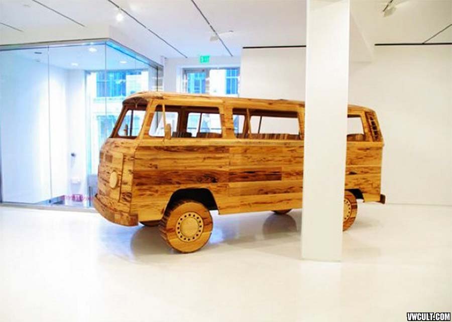 wooden VW Bus