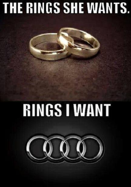 Rings she wants, and rings I want.