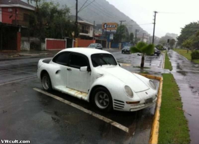 VW Beetle as Porsche